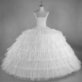 Puffy 6 Hoops Wedding Petticoat Crinoline Slip Bridal Underskirt In Stock High Quality. 