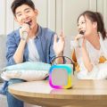 K12 Karaoke Machine Portable 5.3 PA Bluetooth Speaker System with 1-2 Wireless Microphones Home Family Singing Children's Gifts.