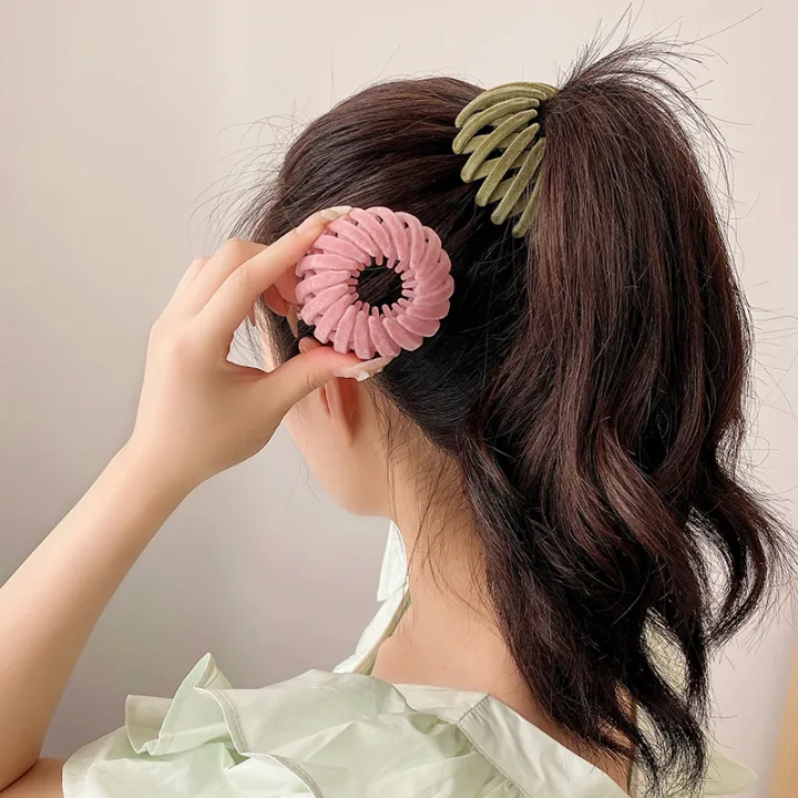 Velvet%20Bird%20Nest%20Hair%20Clips,%20Fashion%20Hair%20Clips%20Hair%20Bun%20Maker,%20Expandable%20Ponytail%20Holder%20for%20Women,%20Plant%20Velvet%20Hair%20Clips%20for%20Thick%20Hair,%20Hair%20Pin%20Hair%20Accessories%20for%20Women%20Girls%20-%20Image%205