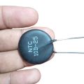 BLACK NTC 10D-25 25mm Leaded Epoxy Coated Thermistor Temperature Sensor NTC 10 Ohm Thermal Resistor 10 Ohm Thermistor 2 Pin Leads 10 Ohm NTC 10 Ohm Temperature Sensor. 