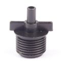 Half (1/2) inch-6mm Male Misting Sprinkler (1-Pc) Coupling Adapter Connector Flat Head Joint Garden Micro Sprinkler Connector Fittings for Mist or Micro Sprayer Nozzle.. 