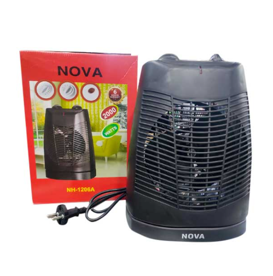 Nova Electric Room Heater 1206 2000W Instant Fan Room Heater