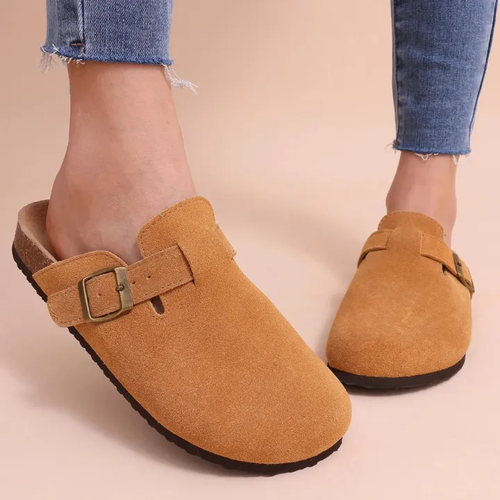 Shevalues%20New%20Boston%20Clogs%20Slippers%20For%20Women%20Men%20Cork%20Footbed%20Sandals%20Female%20Suede%20Mules%20Slides%20With%20Arch%20Support%20Beach%20Shoes%20-%20Image%206