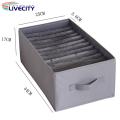 Wardrobe Organization Drawer Inserts Foldable Clothing Storage Box with Multi Compartments for Wardrobe Organization Perfect for Trousers T-shirts Socks Drawer Organizer Case Closet Drawer Organizer.