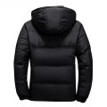 New White Duck Down Jacket Men Winter Warm Solid Color Hooded Down Coats Thick Duck Parka Mens Down Jackets Winter Outdoor Coat. 