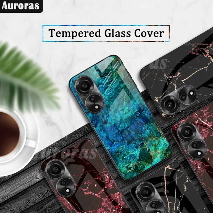 For%20OPPO%20A38%204G%20Phone%20case%20Fashion%20Marble%20Pattern%20Phone%20Case%20Tempered%20Glass%20Protected%20Soft%20Silicone%20Bumper%20For%20OPPO%20A38%20Cover%20Casing%20HP%20-%20Image%202