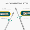 6 Piece ear Pick Set Portable ear Cleaner Set Leather Case With Stainless Steel. 