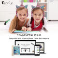 New Cute Cartoon Diamond Unicorn Girl Gift Preent 85dB afe Volume Limited Wired Kid Headphone With Microphone Headet Girl Daughter Muic tereo Compitable for computer and Phone For Kid Online Learning. 
