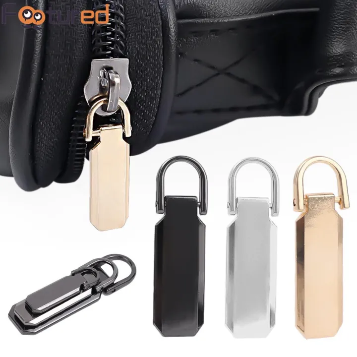 Detachable Zipper Pull Tabs Repair for Luggage Clothing Jackets Backpacks Boots Purse Coat Metal Zipper Handle Zipper Pull Replacement