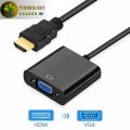 HDMI to VGA Converter Black Color. 