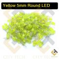 50Pcs LED Yellow LED 5mm Round LED Light Emitting Diode Basic Red Light Bulbs For Electronics Project Indicator Front Panels Light DIY. 