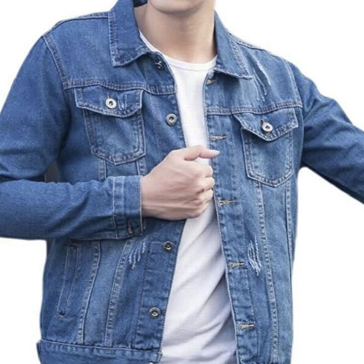 Blue Denim Jacket For Men