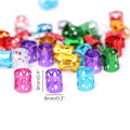 100pcs Beads Adjustable Hair Braids Dreadlock Beads Braid Rings Cuff Clips Tubes Yao Store.