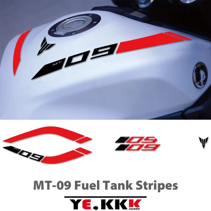 Reflective Vinyl Motorcycle Stickers Tank Decals Logo For YAMAHA MT09 MT 09 FZ09 FZ 09 14-22 2019 2020 2021