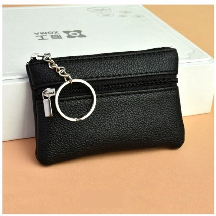 Double PU Leather Coin Purse Fashion Card Holder Women Mini Wallet PU Leather Coin Purse Multifunctional Wallet