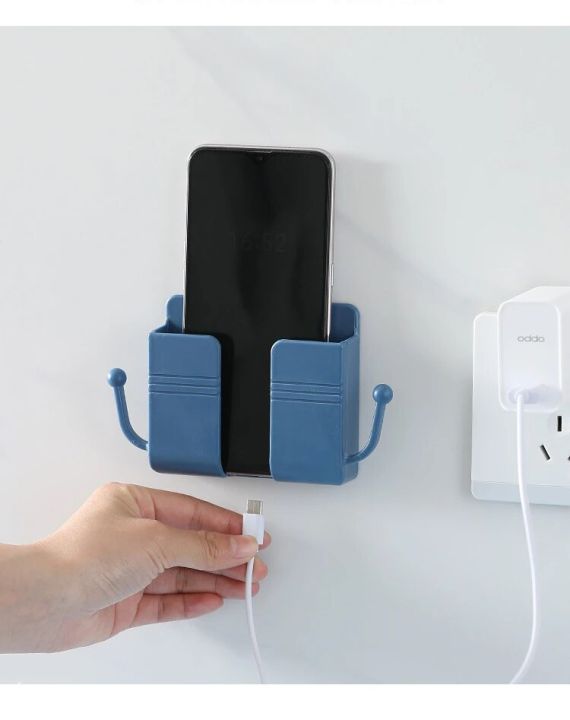 1PCS%20Wall%20Mounted%20Organizer%20Storage%20Box%20Mobile%20Phone%20Charging%20Bracket%20Multifunctional%20Wall%20Storage%20Rack%20-%20Image%203