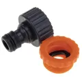 1-Piece 1/2-inch and 3/4-inch Garden Tap and 16mm Hose Pipe Connectors for Water Tap to Hose Pipe Connector Joiner Fitting Quick Coupler Adapter Tap to Water Hose Pipe Connector..