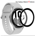 Galaxy Watch 4 44mm SmartWatch Plastic Full Coverage HD Clear 3D Curved Edge Screen Protector For Smartwatch. 