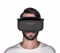VR Box 3D Headset + Virtual Bluetooth Controller - Black & White. 