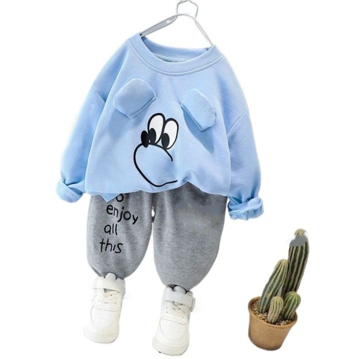 2 piece Sweatshirt and pants for Toddler Boy childrens clothing Sky blue