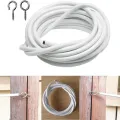 Stainless steel Curtains Easy installation White Curtain wire Adjustable length PVC coated Window cord for Home decoration. 
