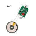 Universal Portable 15W Qi Fast Charging Wireless Charger PCBA DIY standard Accessories transmitter module coil circuit board. 