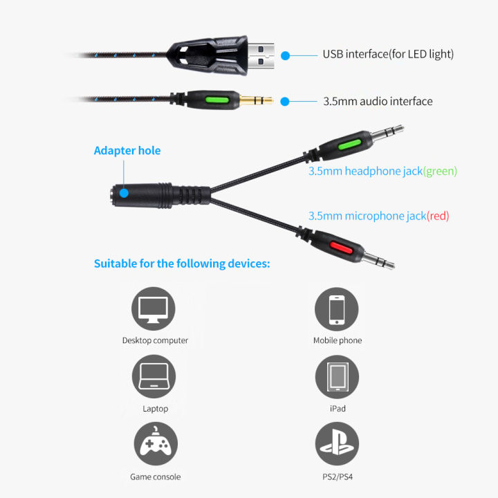 A1%20Wired%20Gaming%20Headset%20E-sports%20Headset%20with%2040mm%20Driver%20Unit%20Noise%20Reduction%20Microphone%20LED%20Light%20Ergonomic%20Gaming%20Headset%20-%20Image%205