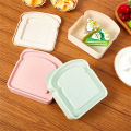 Sandwich Storage Box Silicone Lunch Box Food Storage Case Reusable Microwave Lunch Box Food Storage Container Sandwich Boxes. 