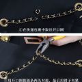 Lady Crossbody Shoulder Bag Bag Chain Chain Accessories Single Buy Bag Chain Metal Wear Leather Strap Purse Chain Chain Replacement. 
