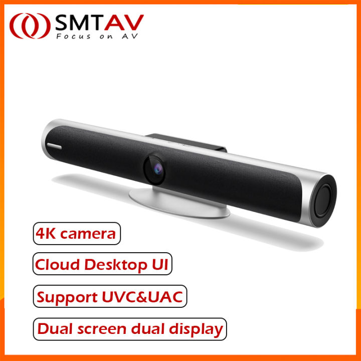 4k All in One 8 Mic Array USB Video Conference System Auto Face Tracking Webcam Web Camera with Microphone and Speaker