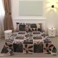 double king-size bedspread in various printed colors/ Double King Size (7 x 7.8 Feet) Cotton Red Color Flat Type Hand Washable Bed Sheet Set With Matching 2 Pillow Covers.