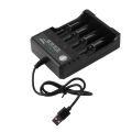 USB Smart Fast Charger for 18350 18500 18650 Battery AAA Lithium Ion. 