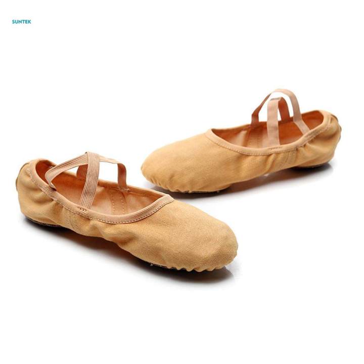 Canvas%20Ballet%20Slipper%20Split-Sole%20Shoes%20Fitness%20Gymnastics%20Flats%20Tan_34%20-%20Image%204
