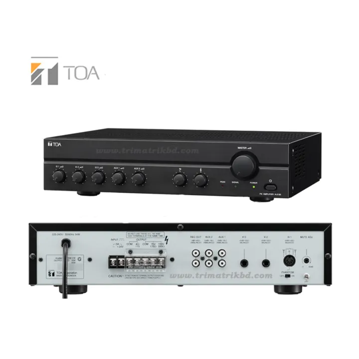 TOA A-2120 (120Watts) Mixer Power Amplifier - 01 Pcs