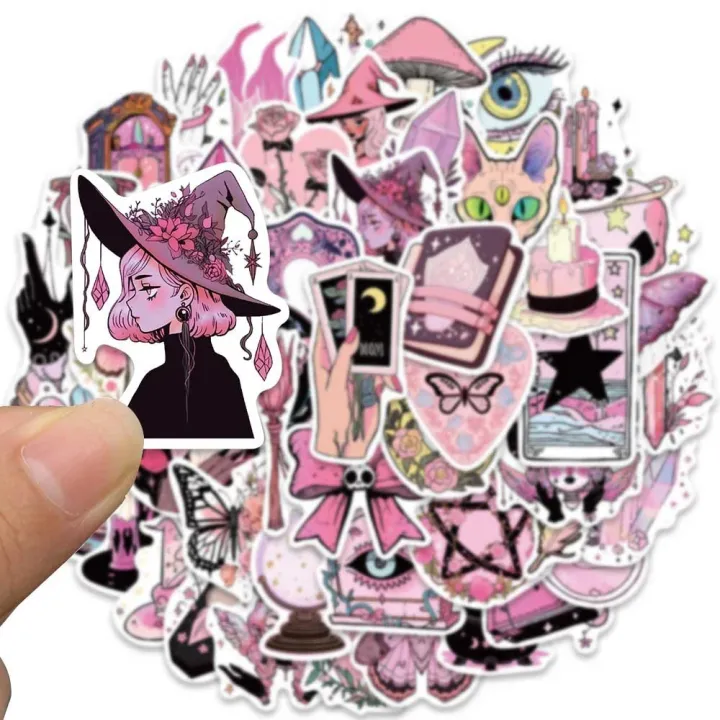 10/30/50pcs%20Cute%20Gothic%20Witch%20Magic%20Cartoon%20Stickers%20Decals%20Laptop%20Suitcase%20Phone%20Motorcycle%20Funny%20Decoration%20Sticker%20Kids%20Toys%20-%20Image%203