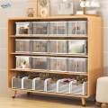 Desk Storage Box Stackable Display Case Small Foldable Desktop Organizer. 