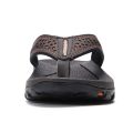 Jumpmore Summer Flip Flops Men Shoes Outdoor Fashion PU Leather Flat Shoes Beach Holiday Shoes Size 40-50. 