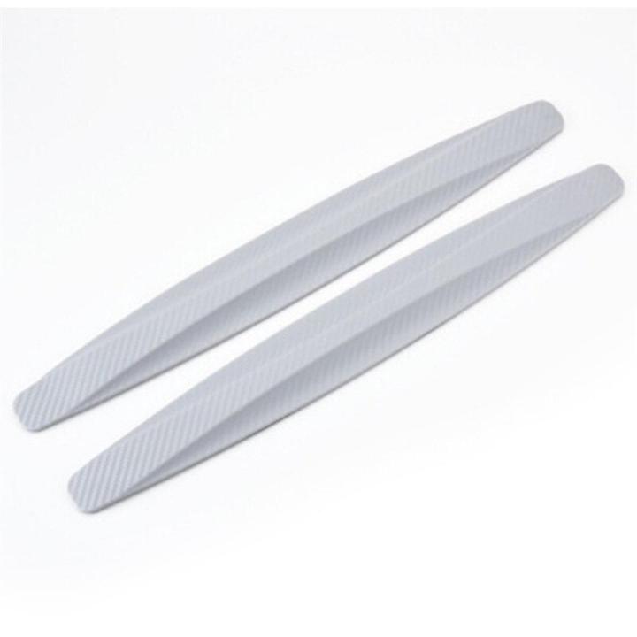 【Alizeker Mall】Anti-Scratch Strips Sticker Protection Body Protector Rubber Sticker 1 Pair Car Bumper Protector Corner Guard