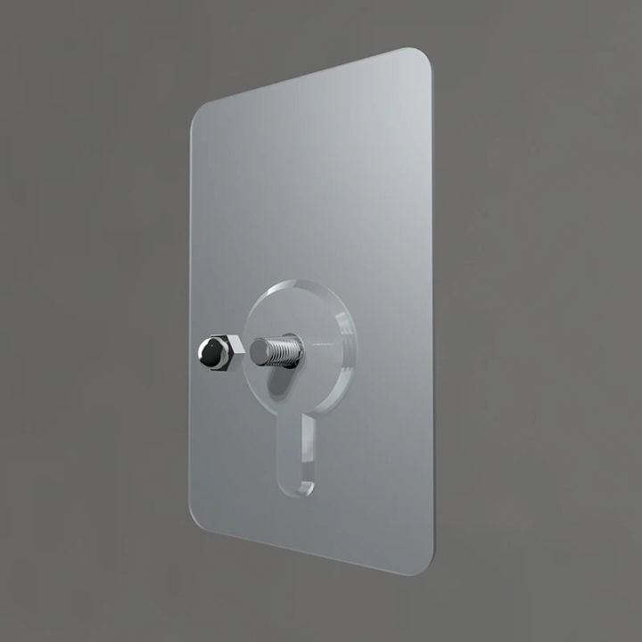 6pcs%20White%20Strong%20Adhesive%20Seamless%20Patch%20Waterproof%20Wall%20Hanging%20Durable%20Transparent%20Kitchen%20Bathroom%20Screw%20Hook%20Hanger%20-%20Image%204