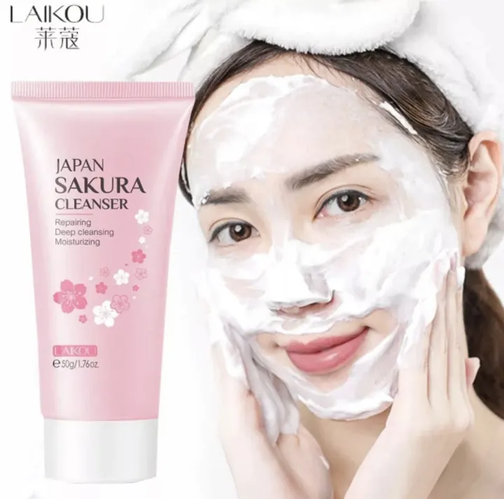 LAIKOU%20Sakura%20Whitening%20Skincare%20Set%20Cleansing%20Moisturizing%20Rejuvenation%20Cherry%20Blossoms%20Skincare%20Gifts%205pcs%20-%20Image%204