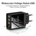 3a Usb Wall Charger Digital Display Quick Charging 3.0 Power Adapter Compatible For Iphone 13 12 Pro Max. 