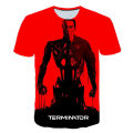 Movie Terminator Series T800 Dark Fate 3D Printed T-shirt Comic Character T-shirt Summer Harajuku Style T-shirt Men's Casual Top. 