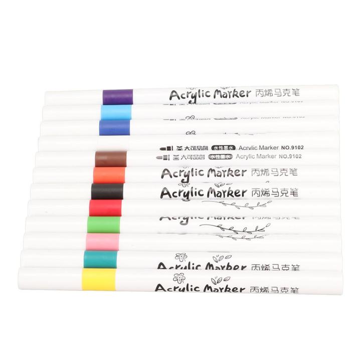 Acrylic Paint Markers, Acrylic Pens Waterproof Quick Dry Round Barrel for Wood