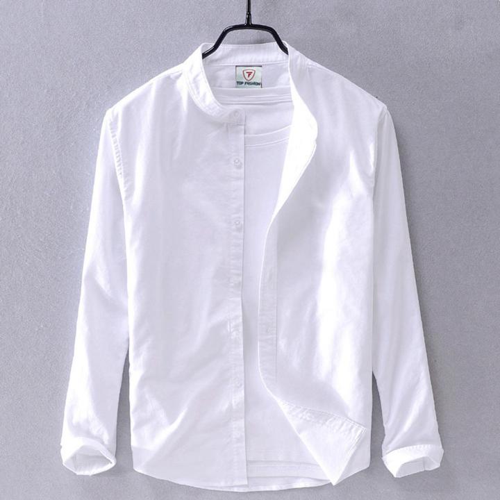 New White Shirt Men's Stylish & Fashionable Trendy Good Looking Long Sleeve Formal Shirt