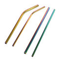 Rainbow Straws Stainless Steel Drinks Straw Metal Drinking Cleaner Reusable Barr. 