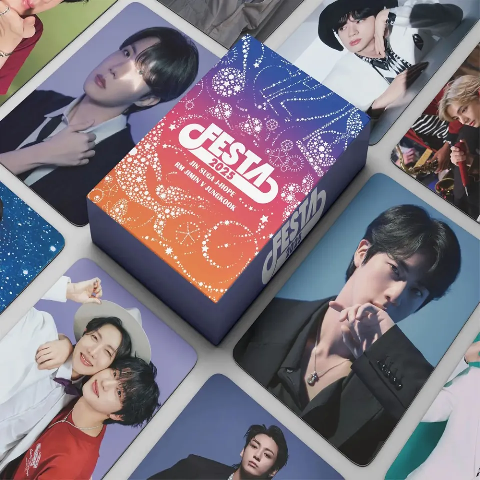 55pcs/Box KPOP BTS Festa 2025 Jung Kook Taehyung V Jimin Suga J