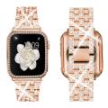 New- xDfind Bling Diamond Jewelry Metal Watch Band with Case For Apple Watch Series 38mm.