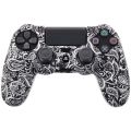 Case Graffiti Dots Silicone Rubber Skin for Sony PS4 Slim/Pro Controller. 