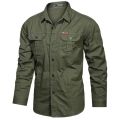 New Men's Casual Shirt 5XL Male Overshirt 2023 Military Cotton Long Sleeve Shirts Men Brand Clothing High Quality Blouse.
