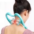 Neck Massager Therapy Neck and Shoulder Dual Trigger Point Roller Self-Massage Tool Relieve Hand Pressure Deep Massage.